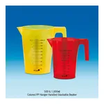 VIT-LAB PP 칼라 메스피처 500 & 1000㎖ Colored PP Hanger Handled Stackable Beaker