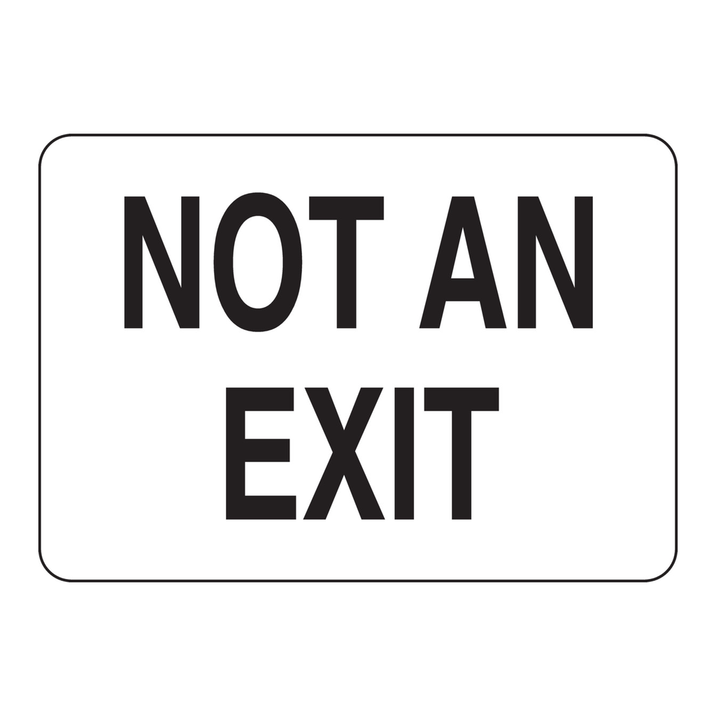 Brady Not An Exit Sign
