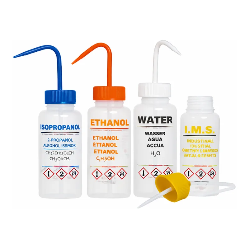 Merck Azlon Multi-Lingual Unvented Wash Bottles