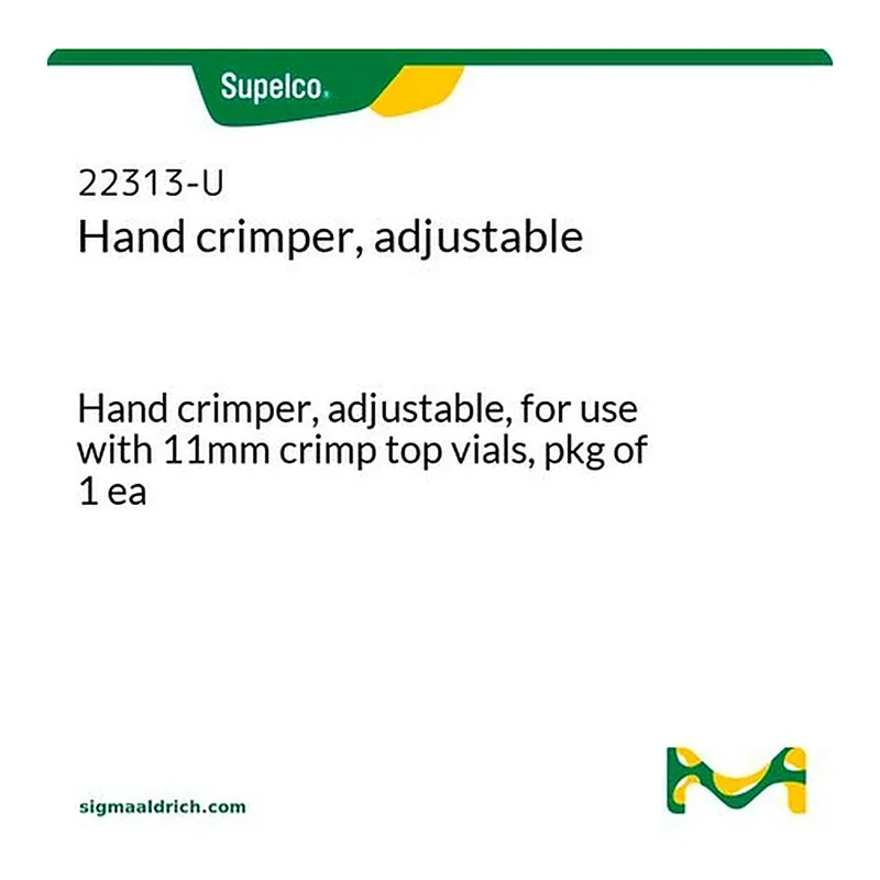 Merck ADJUSTABLE HAND CRIMPER,1ML,11MM SEAL