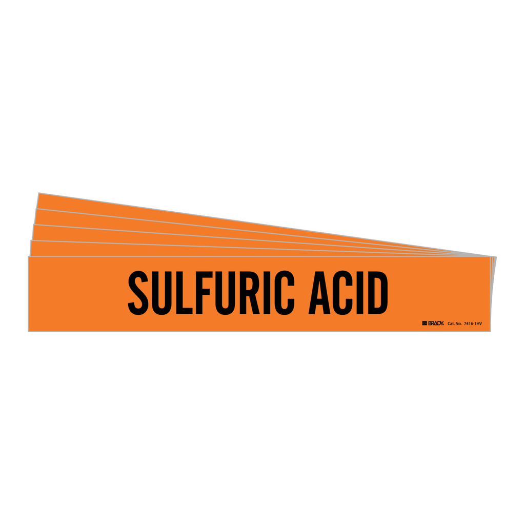 Brady SULFURIC ACID Pipe Marker