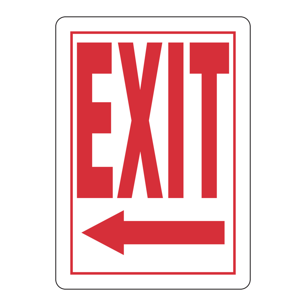Brady Exit Sign