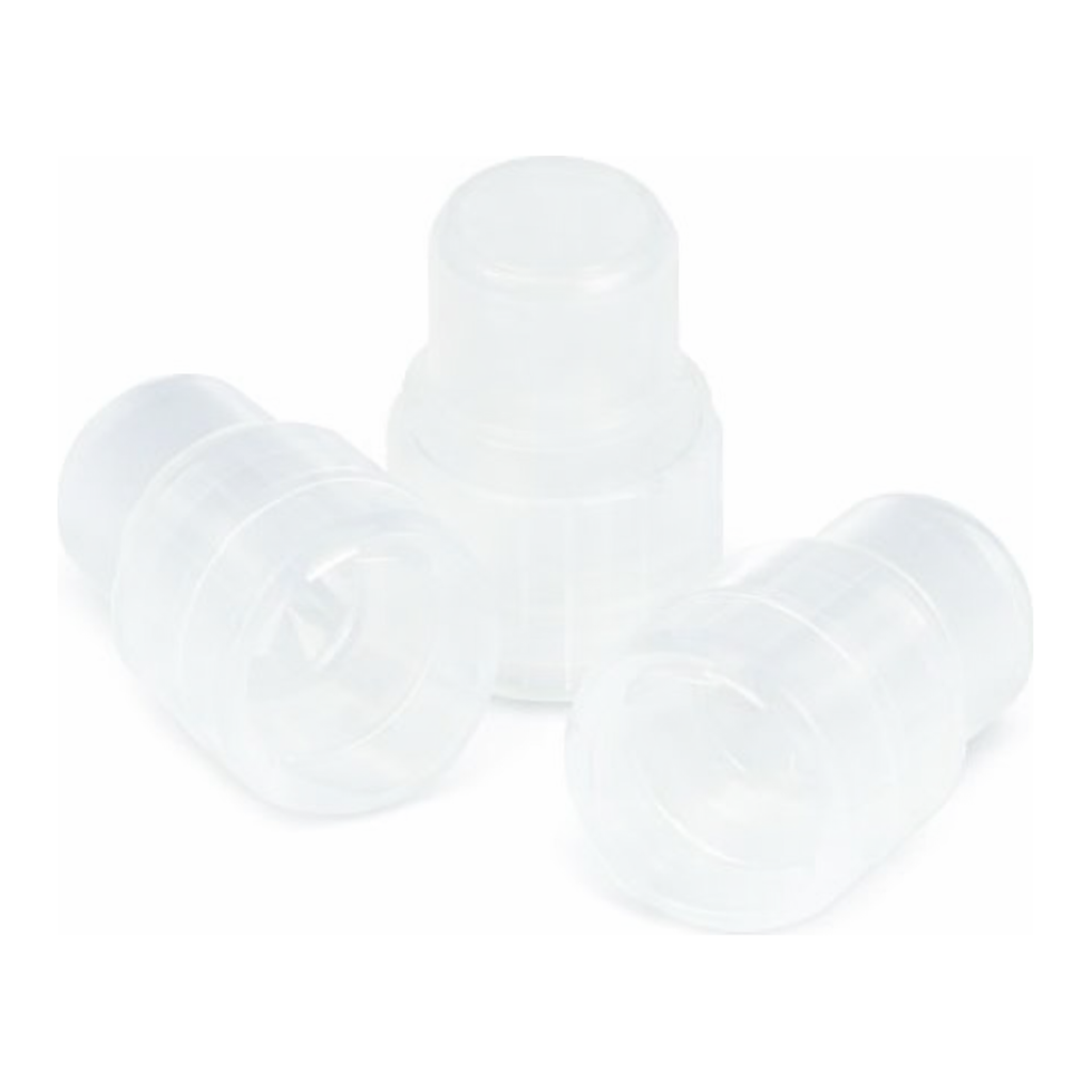 Restek Snap Plug, Starburst, 8mm, Clear Low Density Polyethylene Pack of 1000