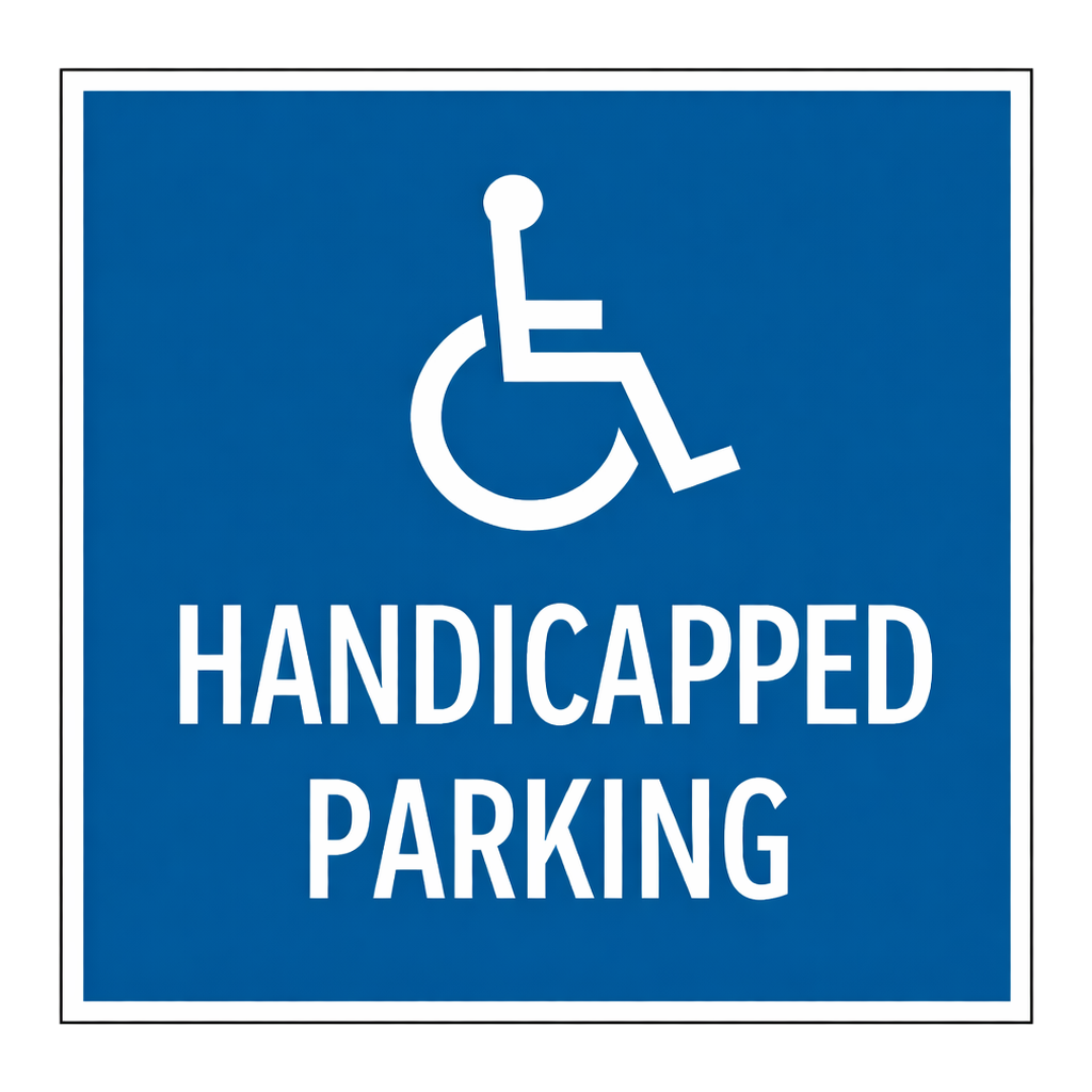 Brady Handicapped Parking Sign