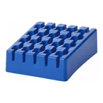 Daihan Science Simport 25-hole 5㎖ Conical Tube Rack, PP, Autoclavable and Freezable, Blue<br>W