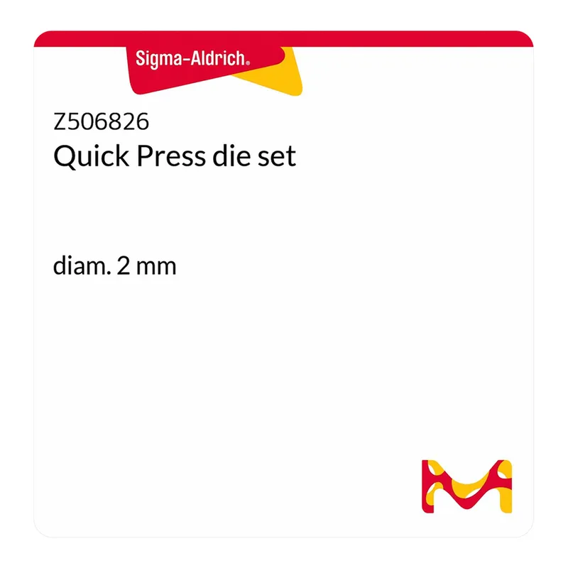 Merck Quick Press die set