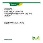Merck 2in1 KIT, Vials with polypropylene screw cap and septum