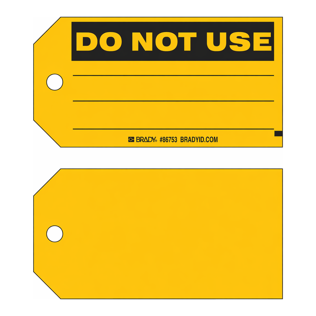 Brady DO NOT USE Production Tags