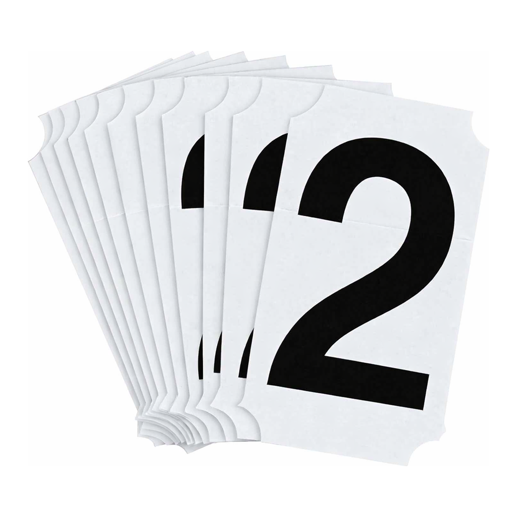 Brady 2" Black Helvetica Font Quik-Align Self-Spacing Numbers and Letters