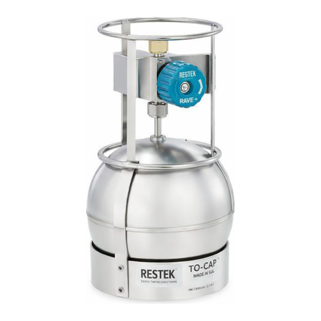 Restek TO-Can Canister 1L with 2-Port RAVE+