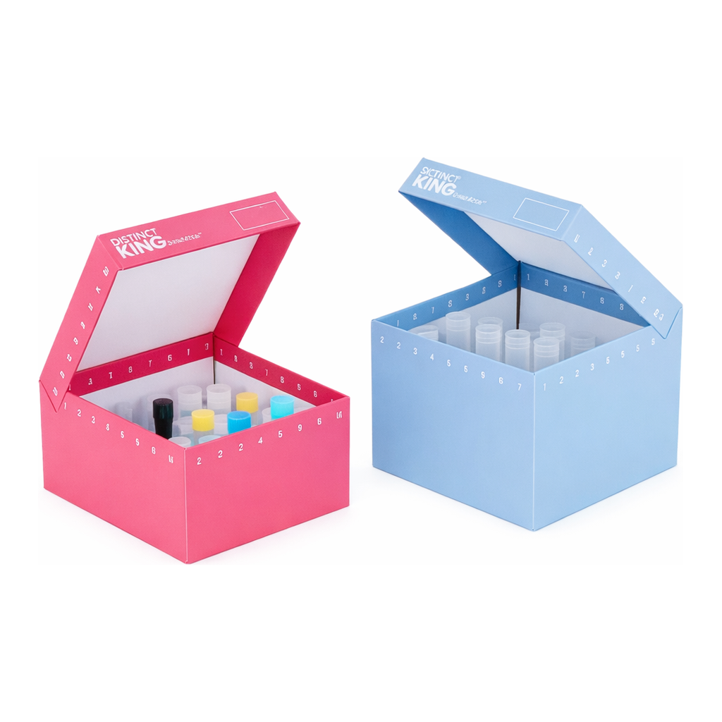 Daihan Science ID-ColorTM 81- & 100-hole Cardboard Box, for 0.5~5㎖ Cryovials/Microtubes, with P