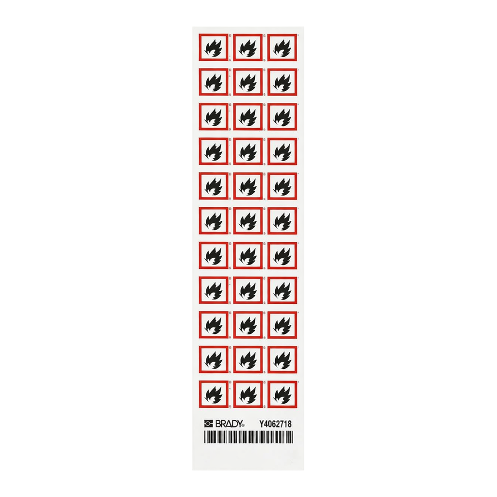Brady GHS Flammable Labels