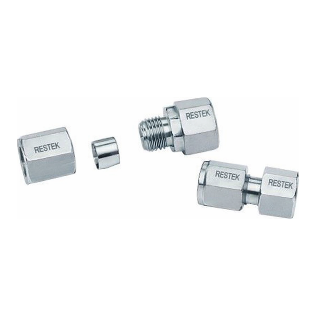 Restek End-fitting 1/4in Flat, with flat bottom compatible w/Valco & Parker fittings for use on 1