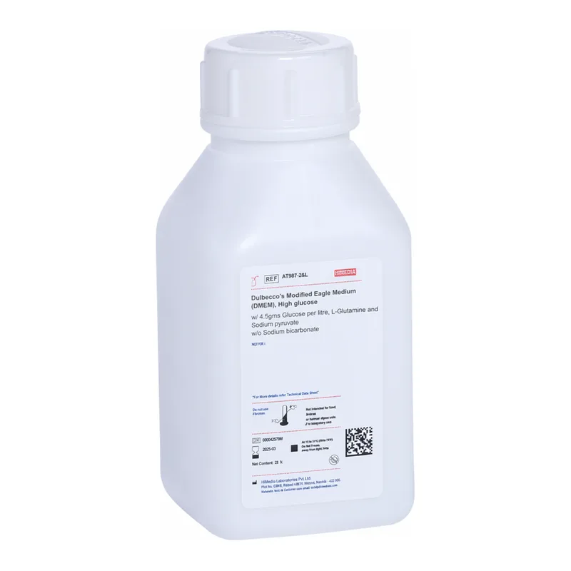 Himedia Dulbecco`s Modified Eagle Medium (DMEM), High glucose w/ 4.5gms Glucose per litre, L-Glutamine and Sodium pyruvate w/o Sodium bicarbonate