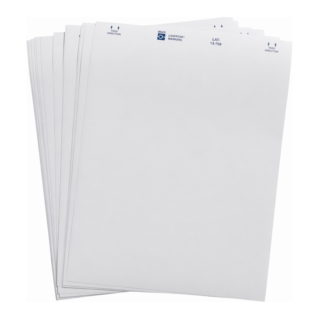 Brady LaserTab Paper Labels
