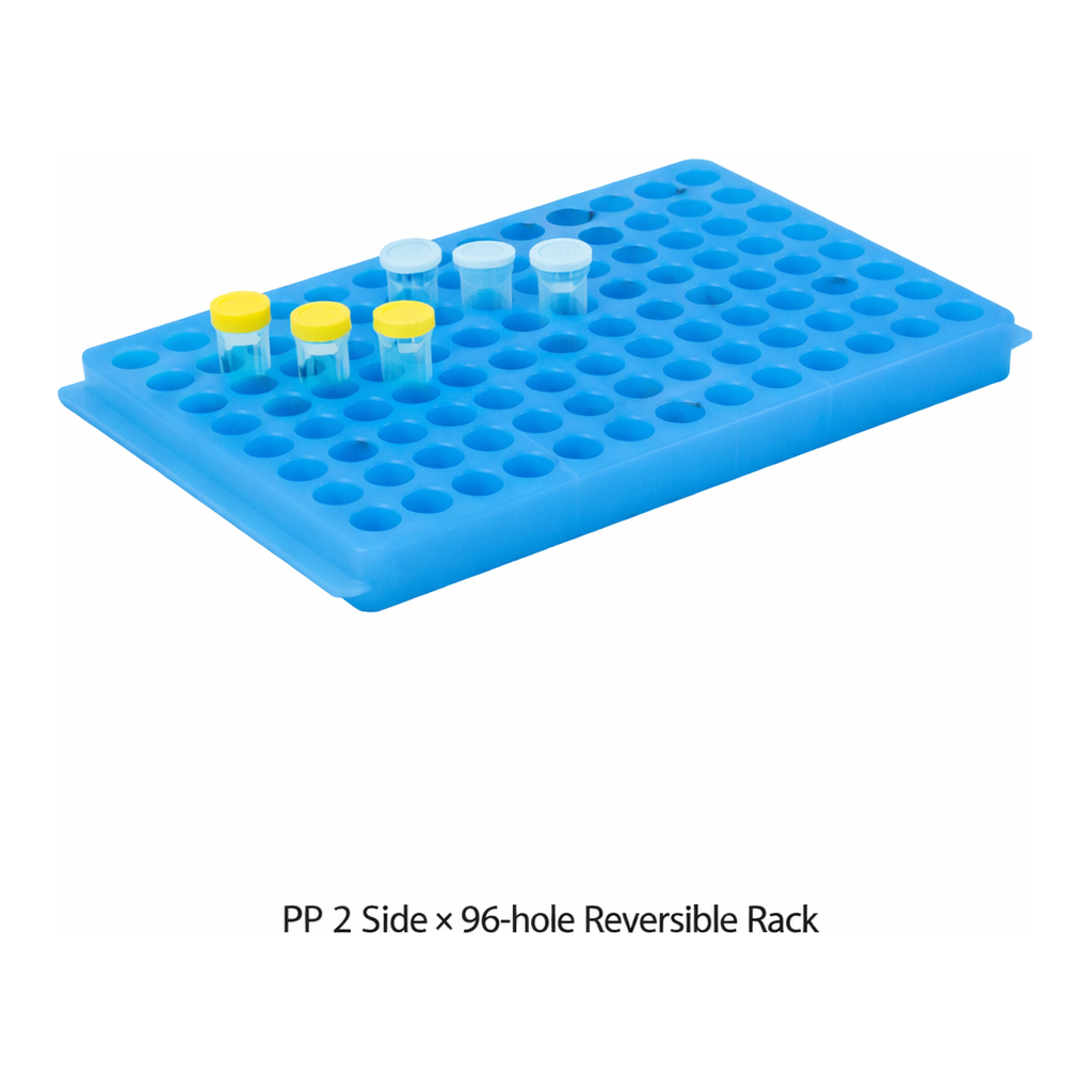 Daihan Science WisdTM PP 2 Side×96-hole 0.5 & 1.5㎖ Microtube Reversible Rack<br>With Alpha-Nume