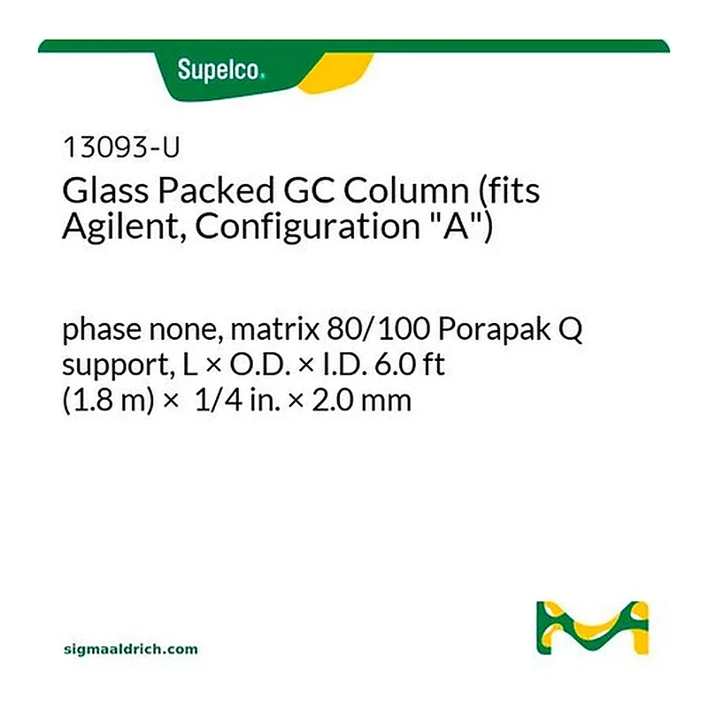 Merck GL COL 6FT 2MM 80/100 PORAPAK Q, HP5880
