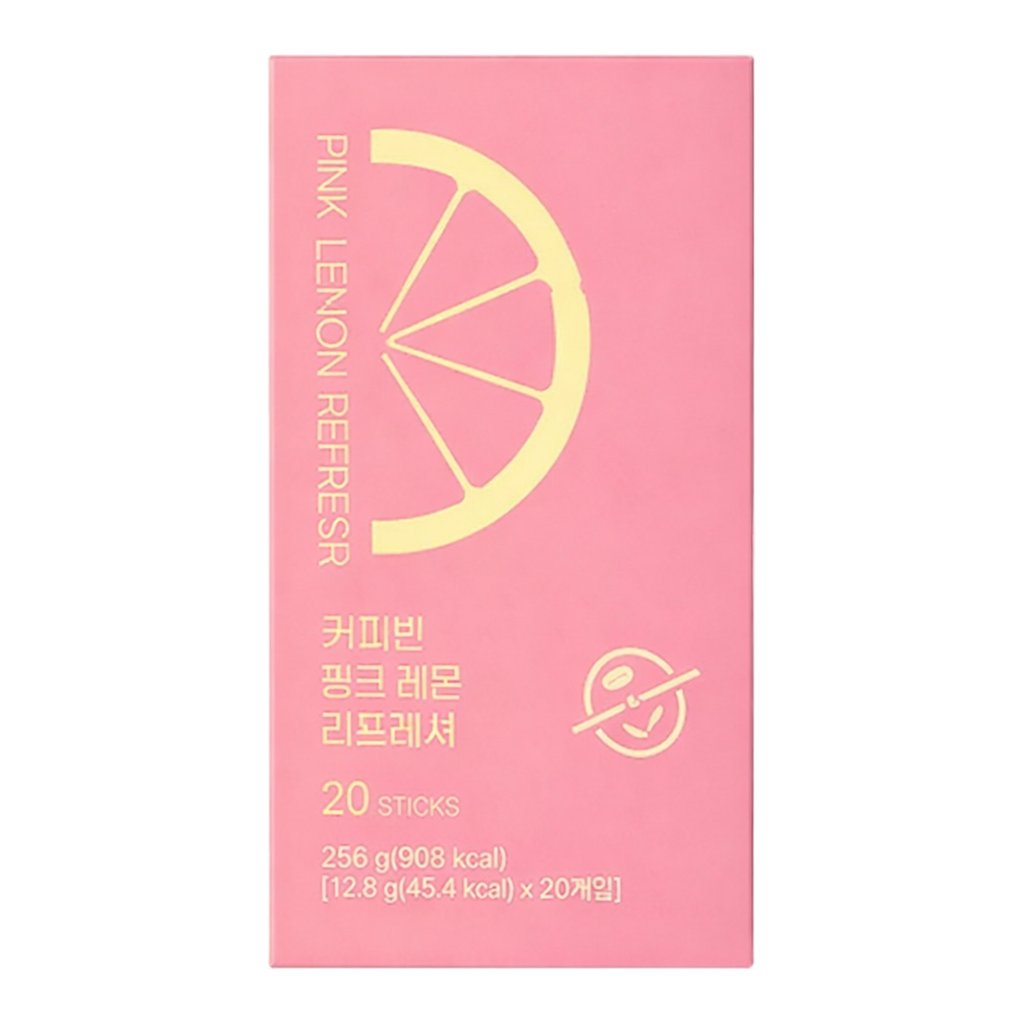 OFFICENEX 커피빈 핑크레몬 리프레셔(12.8g*20T)