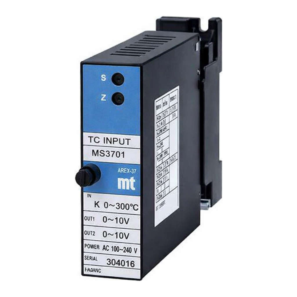 AS ONE Insulation 1 Output Temperature Measuring Resistor Temperature Converter, 얇은 플러그인 절연 1출력 측온 저항체 온도 변환기
