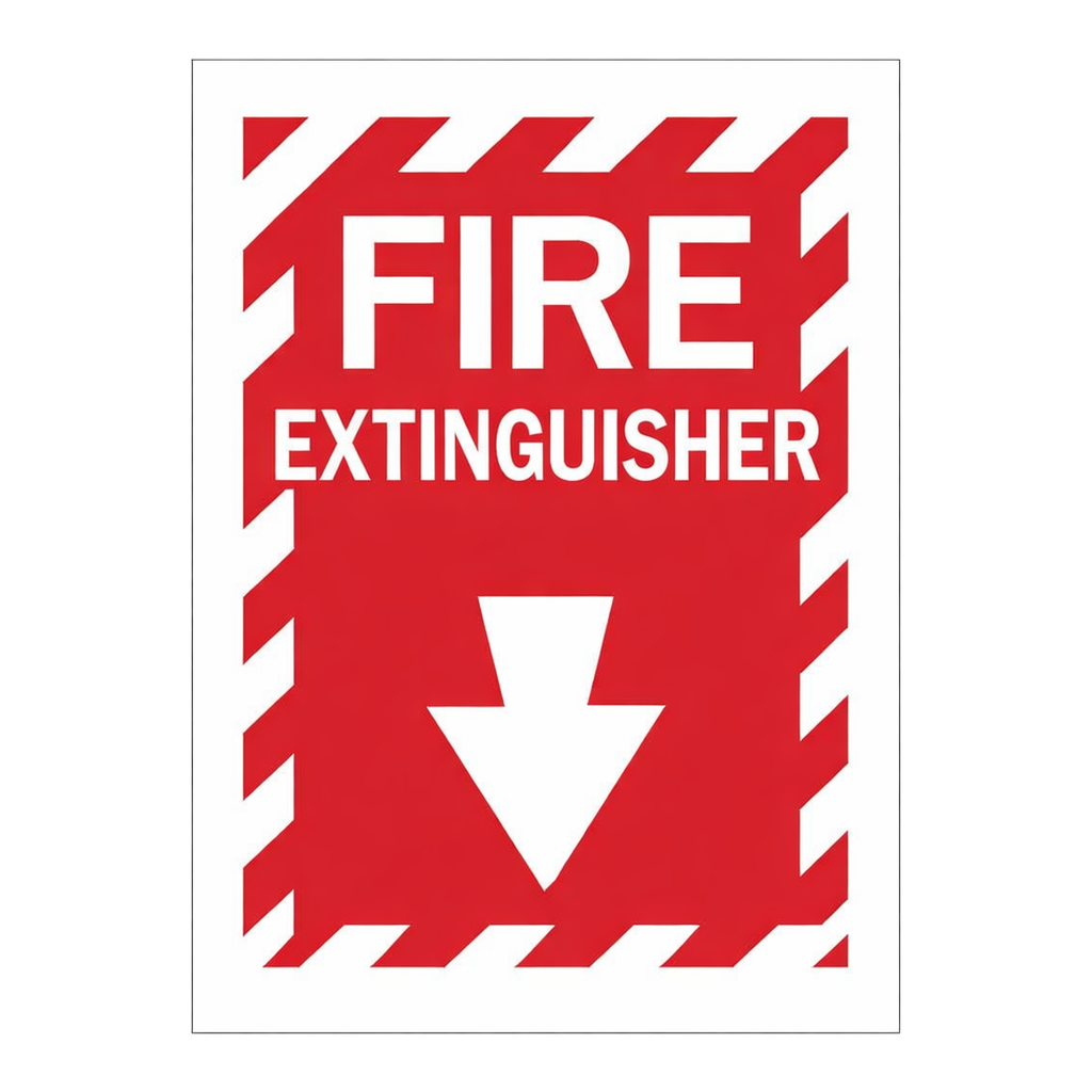 Brady Fire Extinguisher Sign