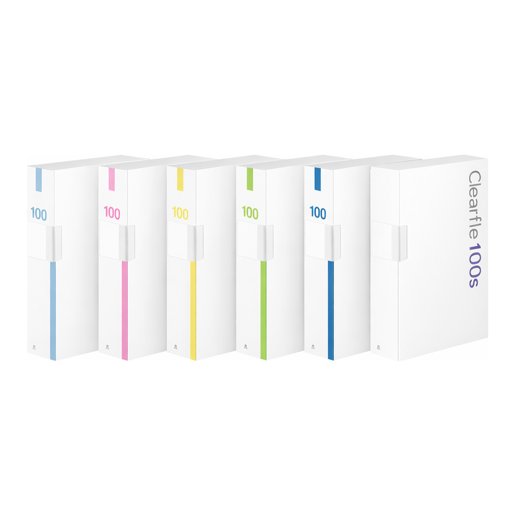 OFFICENEX 문화 대용량 인덱스 클리어화일 100매(A4/흑색/F526A-71)