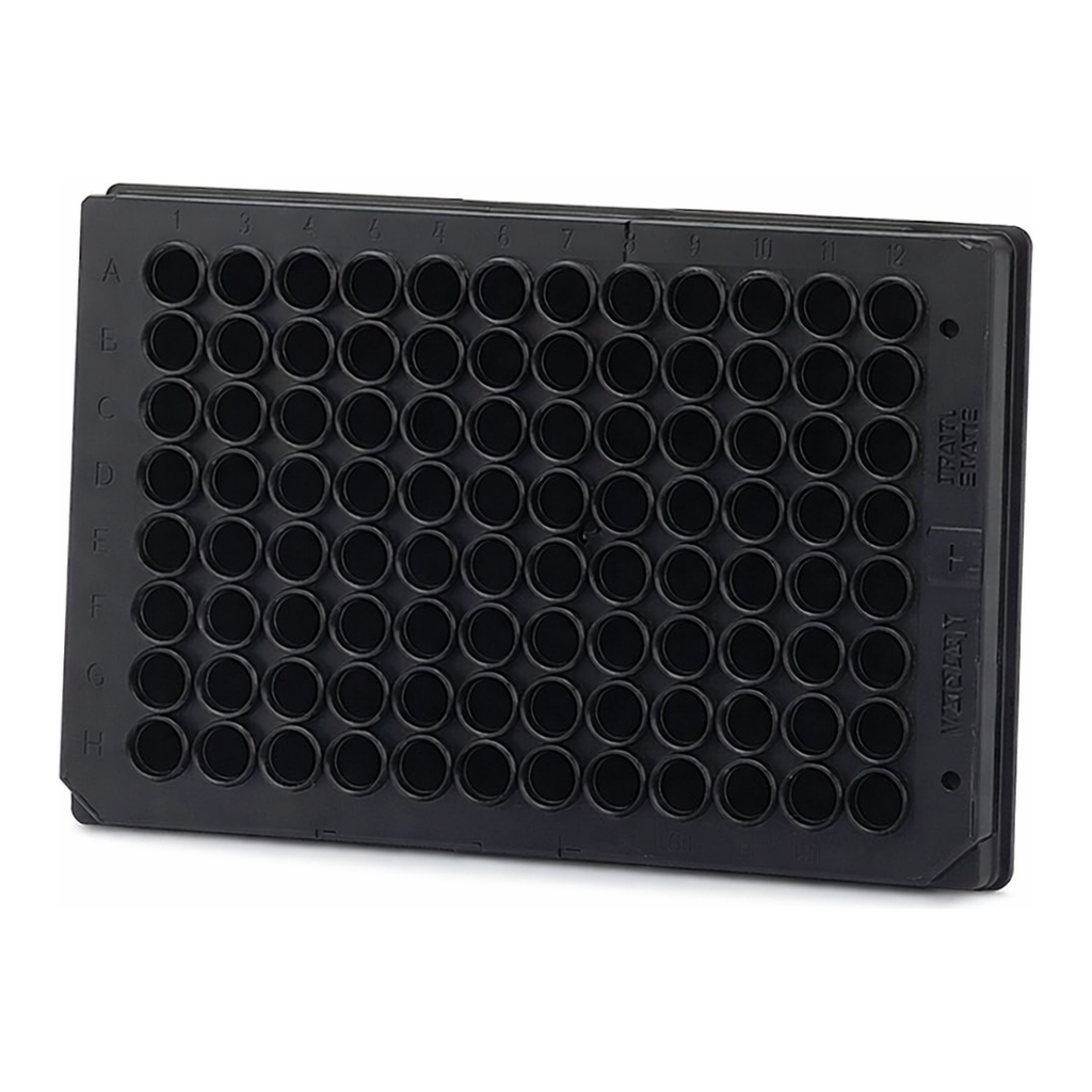 Thermo Fisher Scientific 96 Well Black Plate, Non-Treated Surface, No Lid, Non-Sterile, Pack of 10