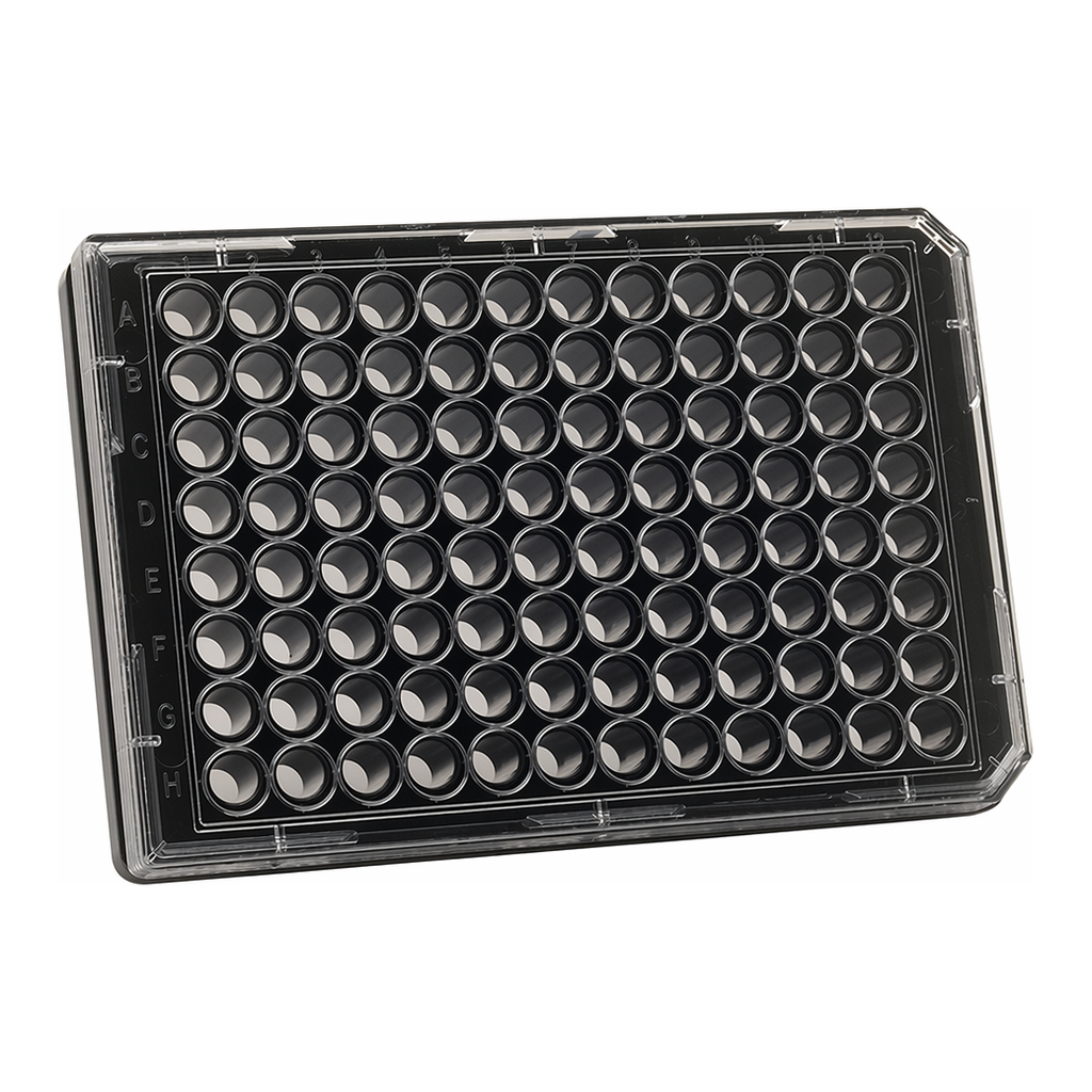 Thermo Fisher Scientific 96 Well Black/Clear Bottom Plate, Collagen I Coated Surface, Pack of 5