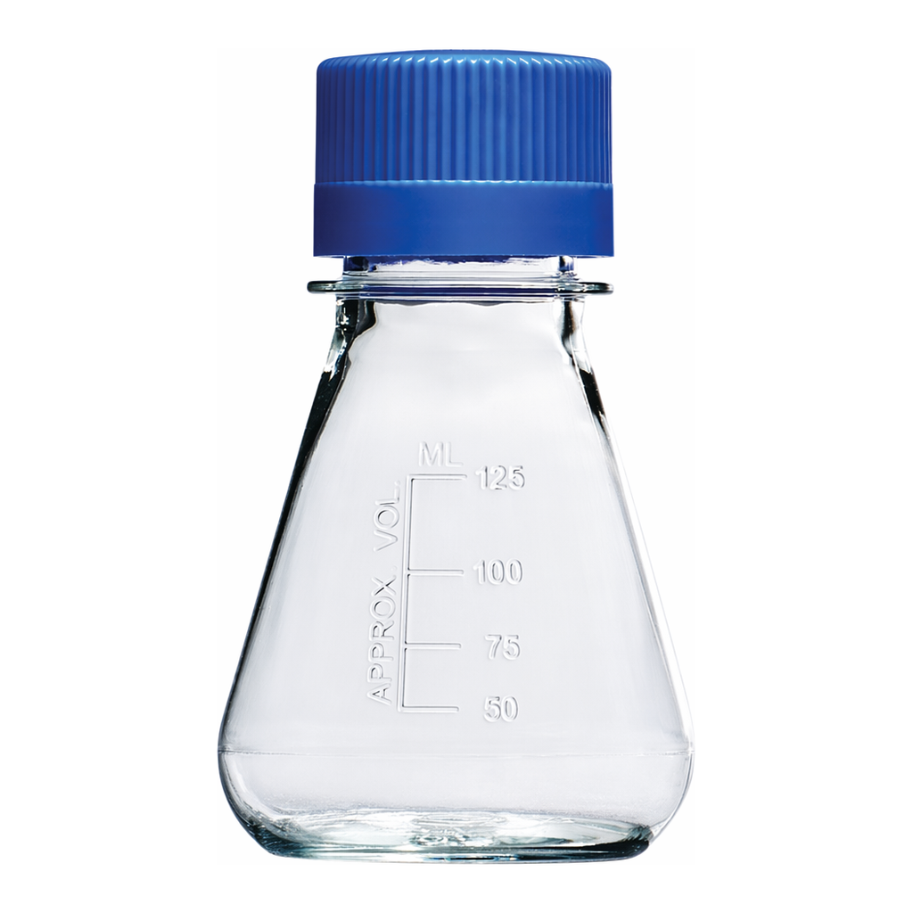 Thermo Fisher Scientific Nalgene Single-Use PETG Erlenmeyer Flask with Plain Bottom: 멸균
