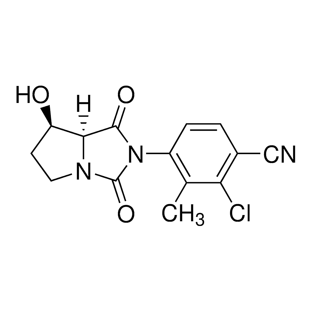 Merck 2-Chloro-3-methyl-4-[(7R,7aS)-tetrahydro-7-hydroxy-1,3-dioxo-1H-pyrrolo[1,2-c]imidazol-2(3H)-yl]benzonitrile