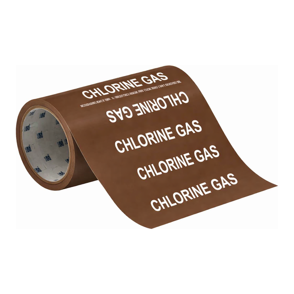 Brady CHLORINE GAS Roll Form Pipe Marker