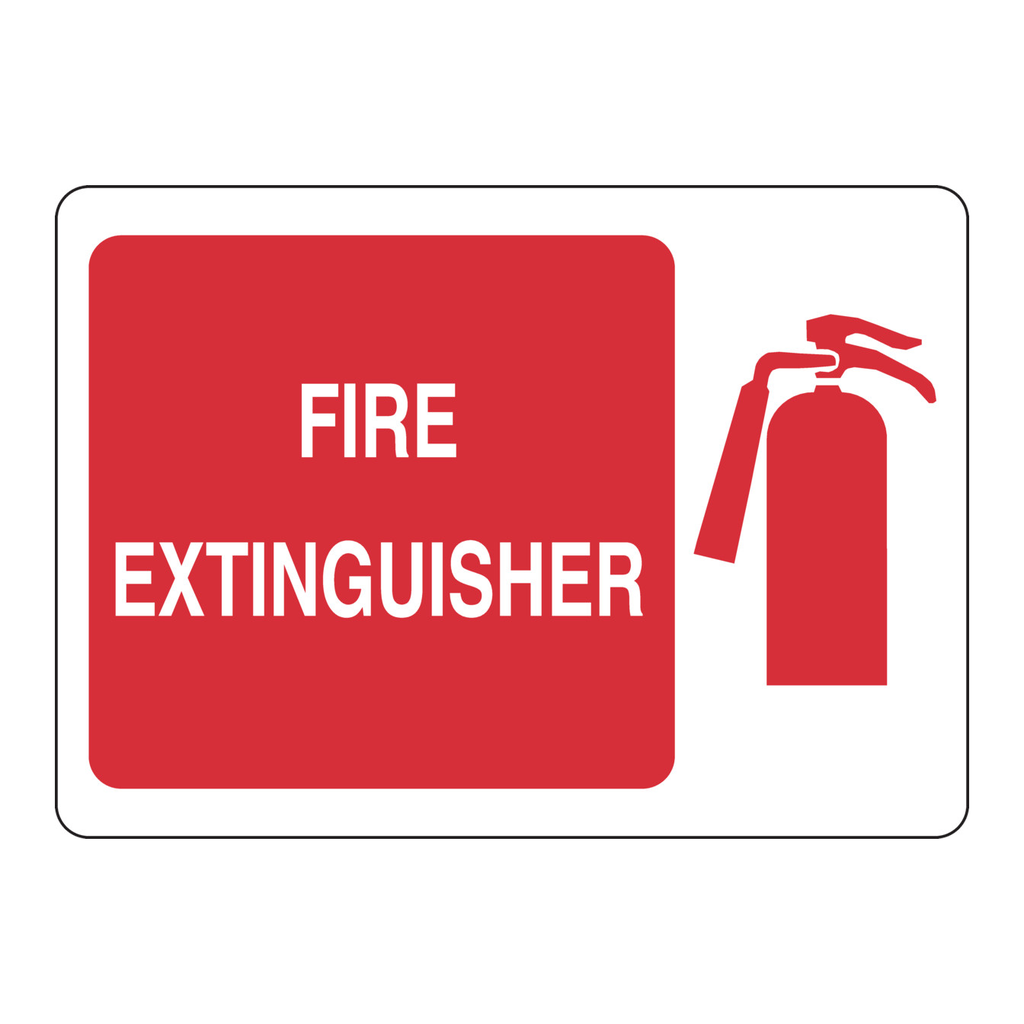 Brady Fire Extinguisher Sign