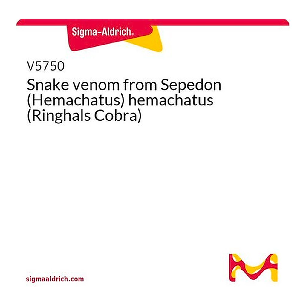 Merck Snake venom from Sepedon (Hemachatus) hemachatus (Ringhals Cobra)