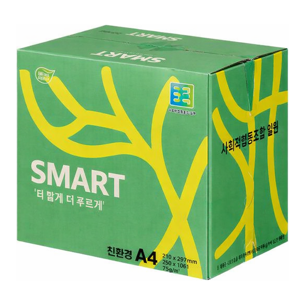 OFFICENEX [P]친환경 복사용지A4 재생지 (75g/500매x5권/BOX)친환경 인증 상품