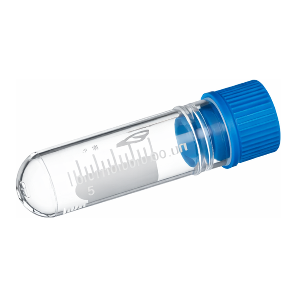 Greiner Bio One CRYO.S, 2 ML, PP, ROUND BOTTOM,INTERNAL THREAD, BLUE SCREW CAP, WRITING AREA, NATURAL, STERILE, 100 PCS./BAG