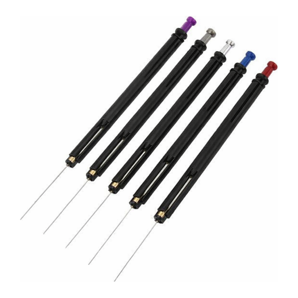 Restek Collection of five different Smart SPME fibers with fiber length of 10mm and fiber thickne