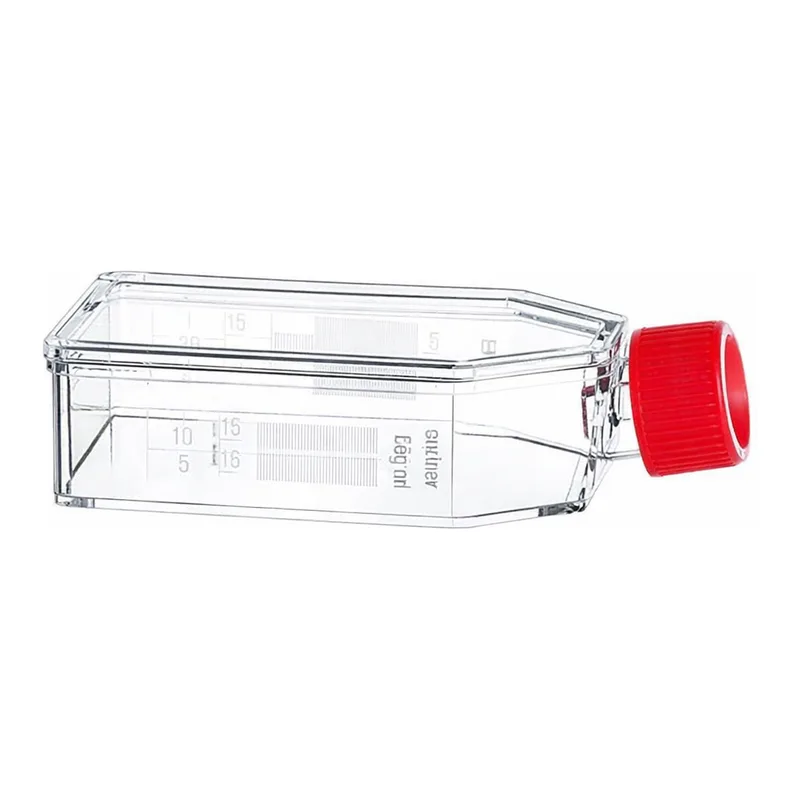 Greiner Bio One CELL CULTURE FLASK, 50 ML, 25 CM², PS,CLEAR, RED FILTER SCREW CAP, CELLSTAR® TC, STERILE, 10 PCS./BAG, TRIPLE PACKED