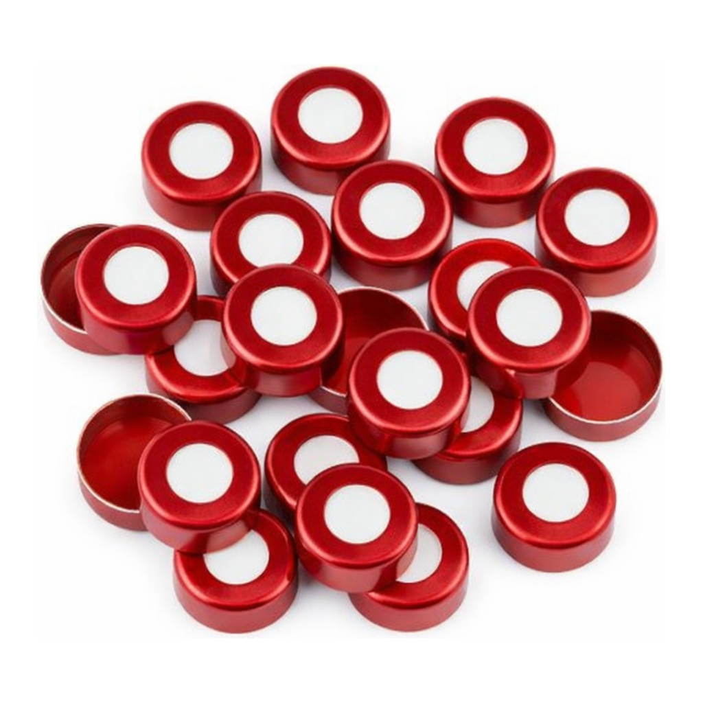 Restek Caps, Crimp Seal, 11mm Red PTFE/SIL Pack of 1000