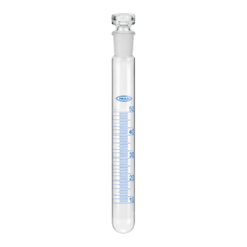 Daihan Science Glass Joint Stoppered Test Tube, with/without Graduation, Φ12~Φ38mm, 5~110㎖<br>W
