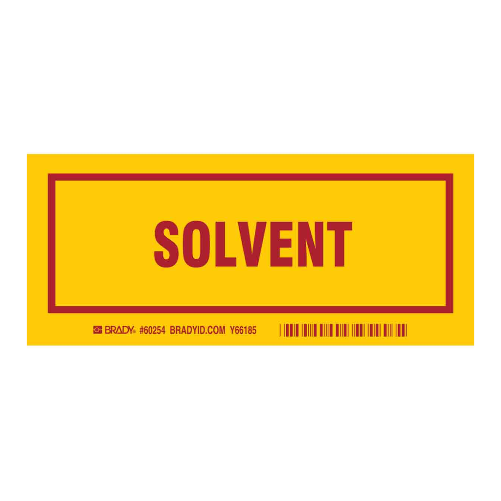 Brady SOLVENT Labels