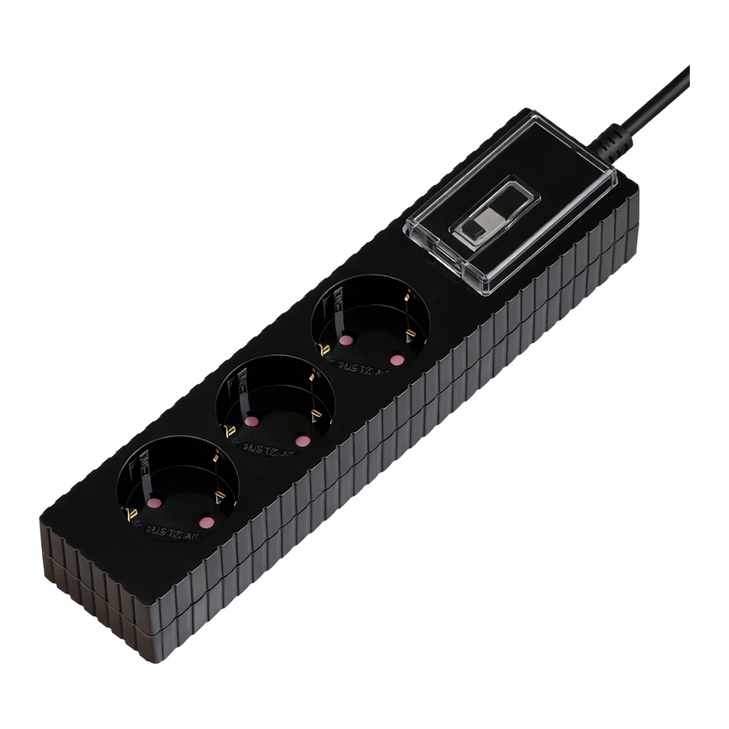 OFFICENEX [P]W9CB330BK 웨띄탭119 배선 (3구3m블랙/천하지엘씨)