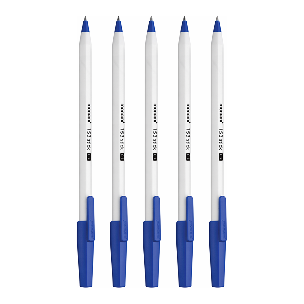 OFFICENEX 모나미 153스틱볼펜(0.7mm 청색/12EA)