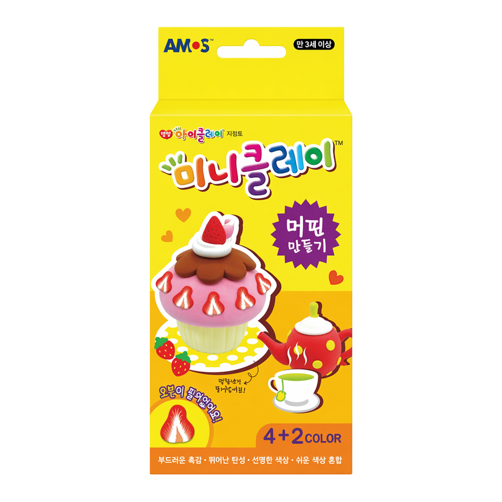 OFFICENEX 아모스 미니클레이(도너츠-머핀/7.5gx4색+5gx2색)