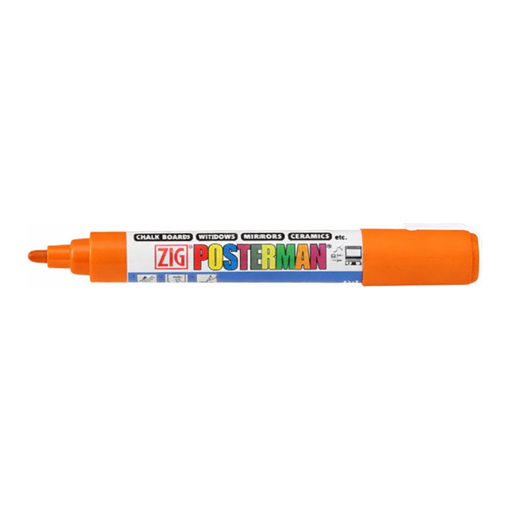OFFICENEX 지그 포스터맨 수성 마카(2mm/오렌지)