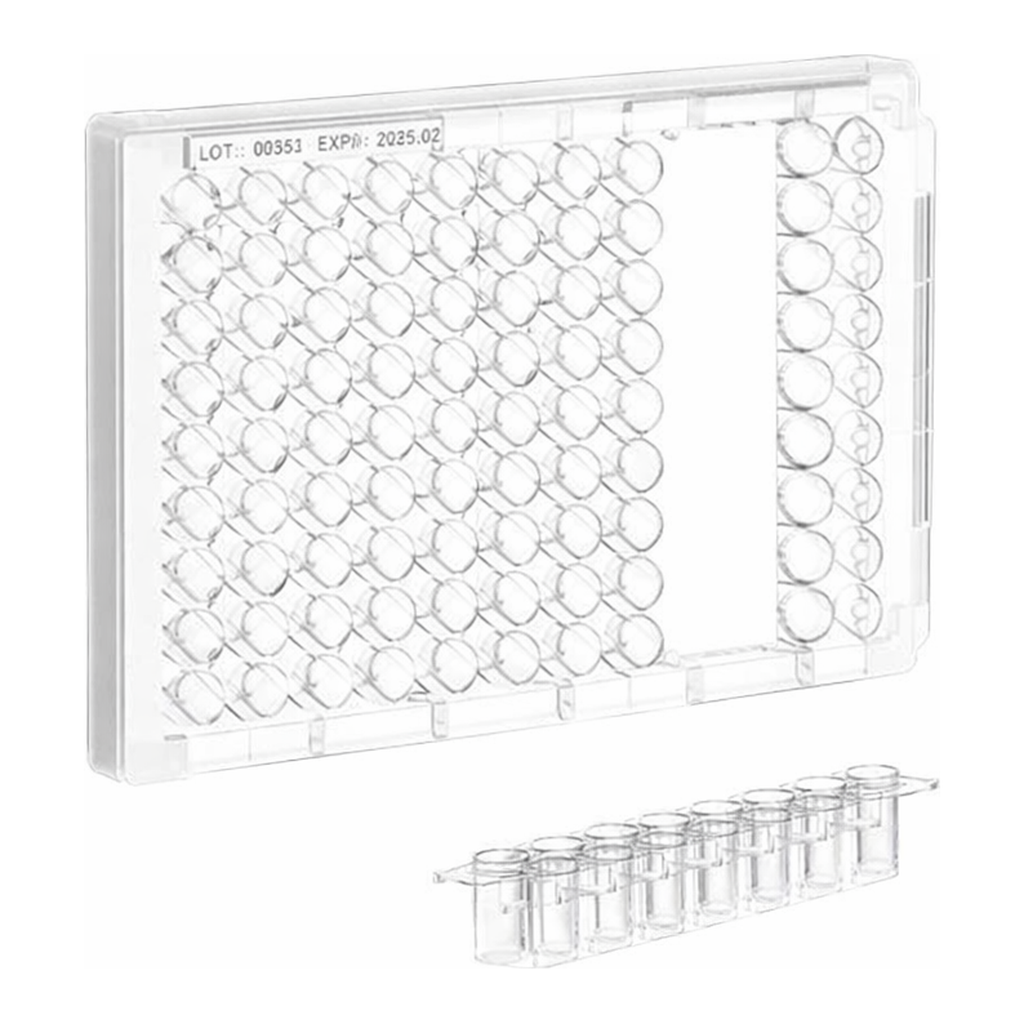Greiner Bio One STRIP PLATE, 6xF16, PS, F-BOTTOM,CLEAR, MICROLON, HIGH BINDING, 10 PCS./BAG