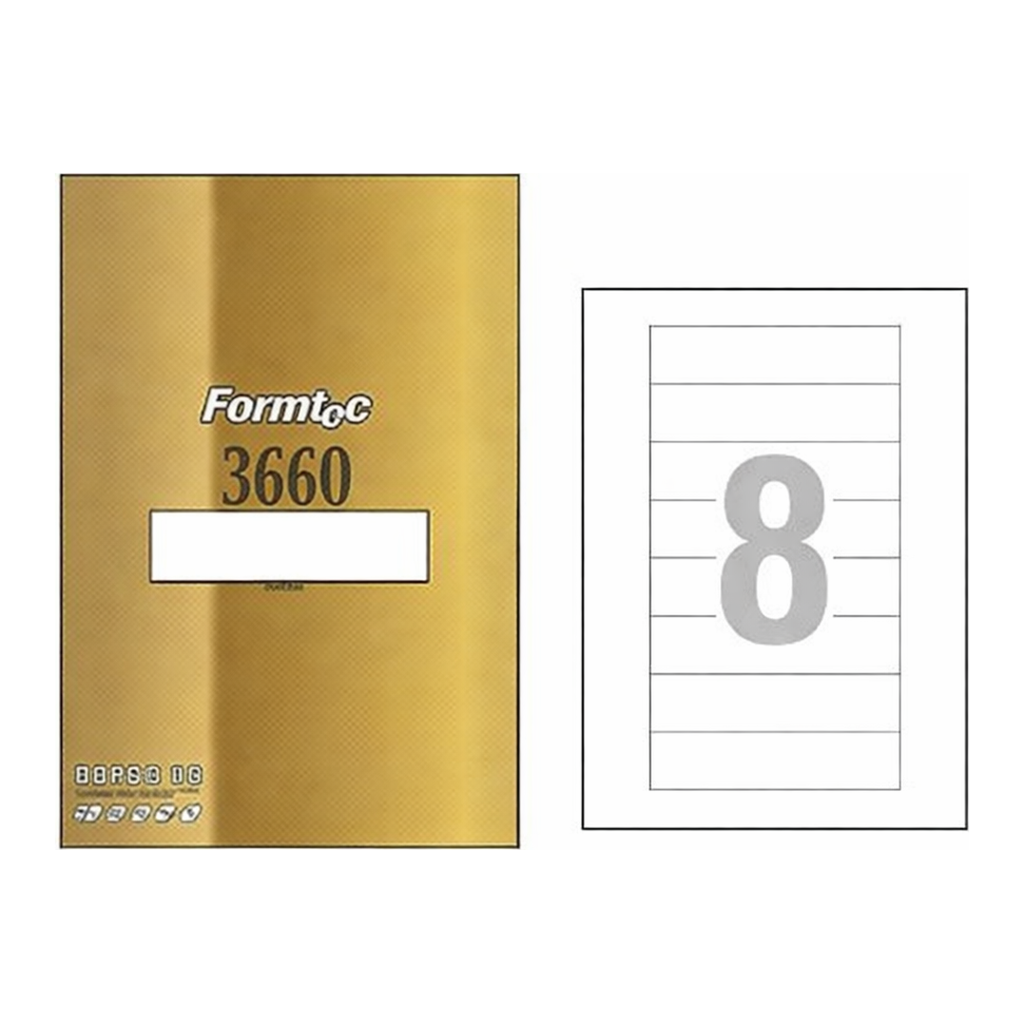 OFFICENEX 물류관리용 라벨(8칸/100매/LS-3660/폼텍)친환경 인증 상품