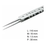 Lklab Korea Perforated Non-Slip SWISS Tweezer / 고정밀 논슬립 트위저, Rubis®, RU-5G SWISS-SA