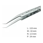 Lklab Korea Perforated Non-Slip SWISS Tweezer / 고정밀 논슬립 트위저, Rubis®, RU-5ARG SWISS-SA