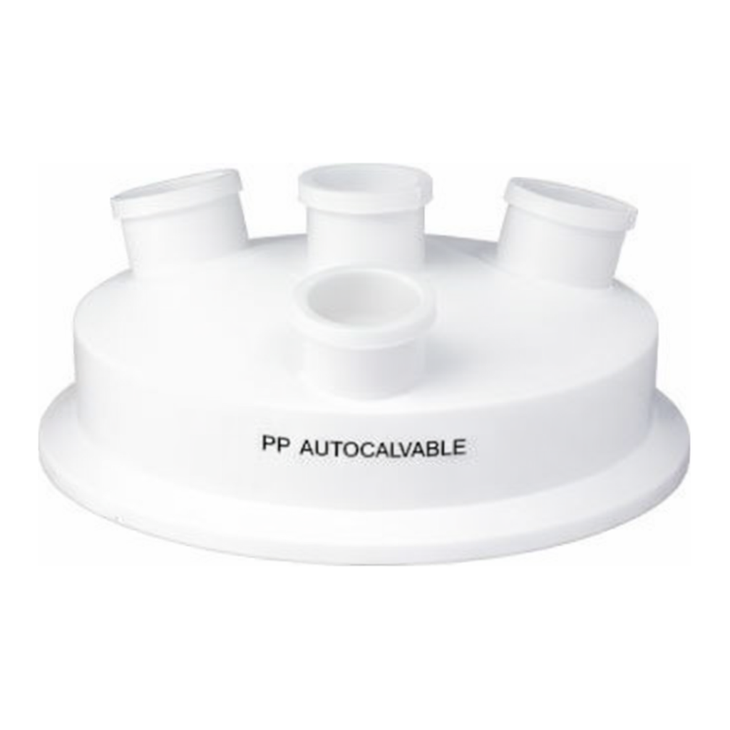 Lklab Korea PTFE 4-N Reaction Vessel Cover / PTFE 테프론 4구 반응조 상부