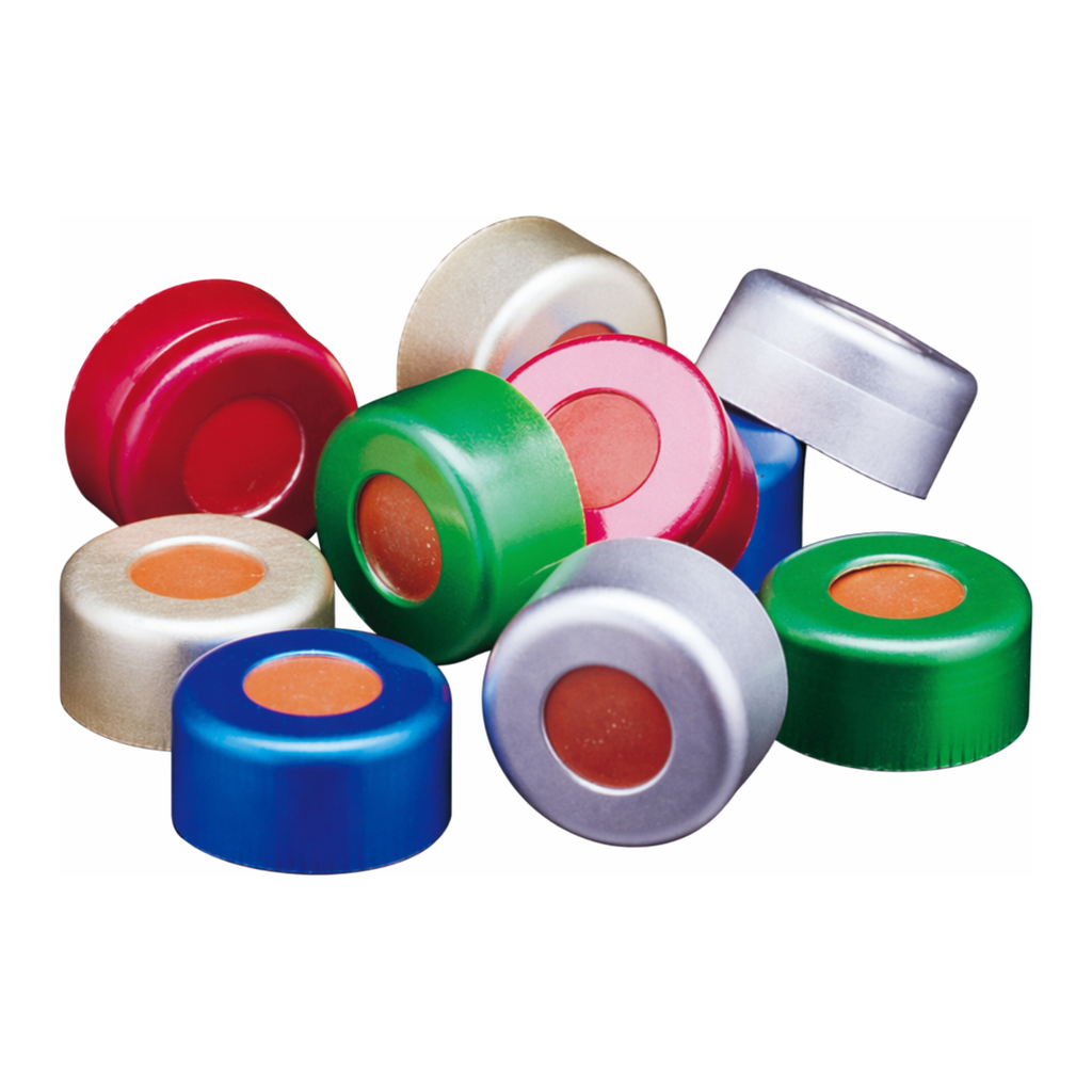 Lklab Korea 8 mm Silver Aluminum Seals with Septa / 8 mm 알루미늄 씰과 셉타