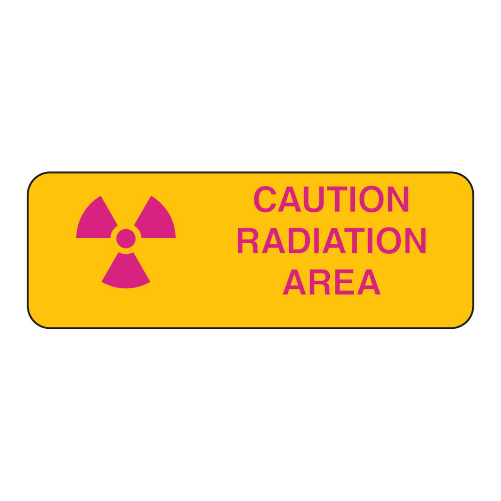 Brady Caution Radiation Area Sign